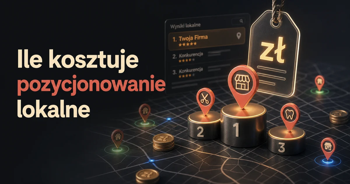 Ciemna mapa lokalnych wyników z cenową zawieszką, monetami i podium TOP 3.