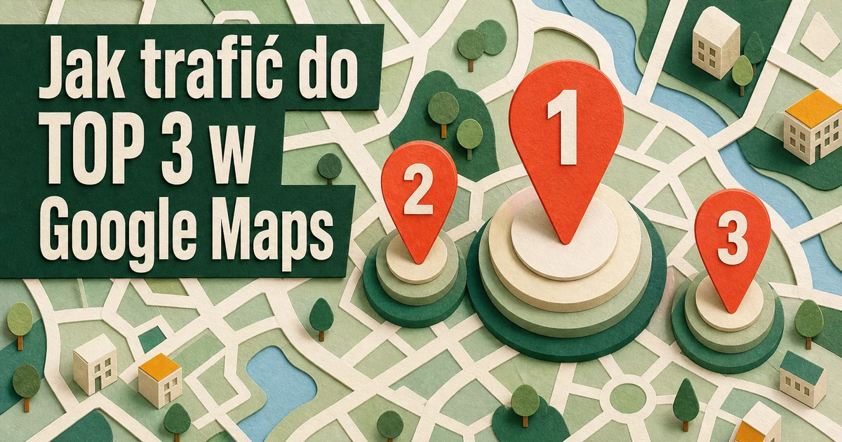Papierowa mapa lokalnej okolicy z trzema dużymi pinezkami oznaczonymi numerami 1, 2 i 3.